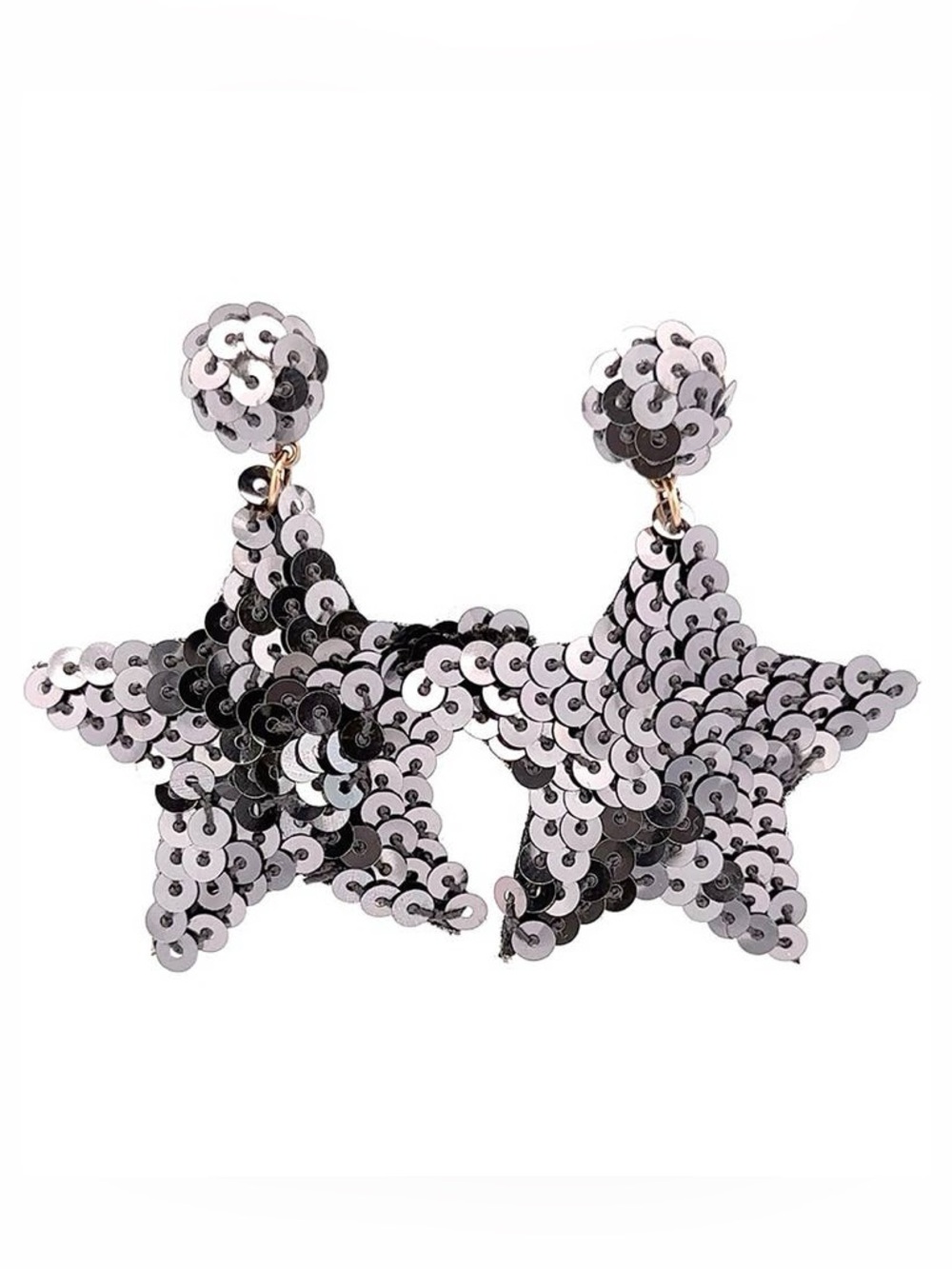 Urbanista Outlet Black Sequin Star Earrings